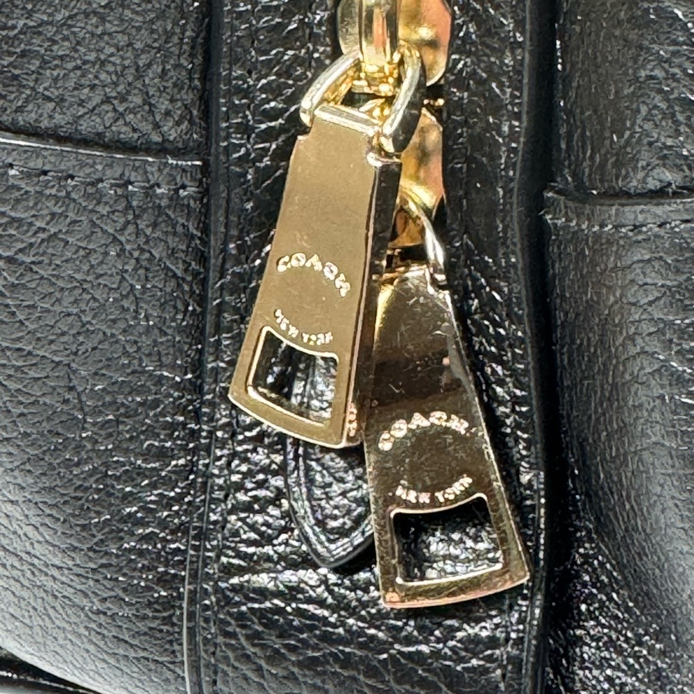COACH MERCER SATCHEL BLACK LEATHER BAG - Picture 9 of 9